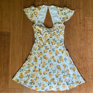Women’s Reformation Kenni Dress in Lemonade, Size 4